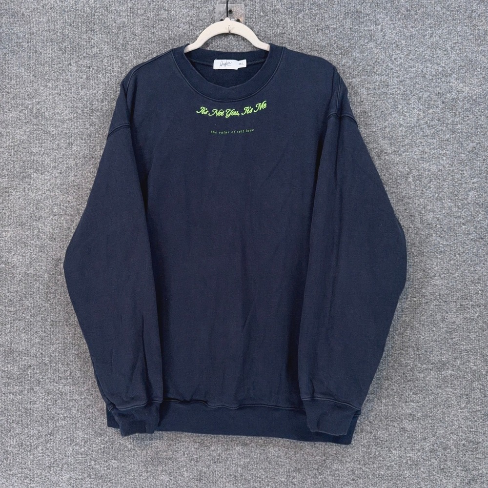 The Mayfair Group Sweatshirt Womens Medium/Large Blue Its Not You Its Me Graphic - Picture 2 of 11